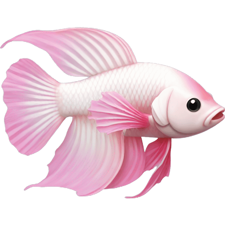 pink and white betta fish emoji