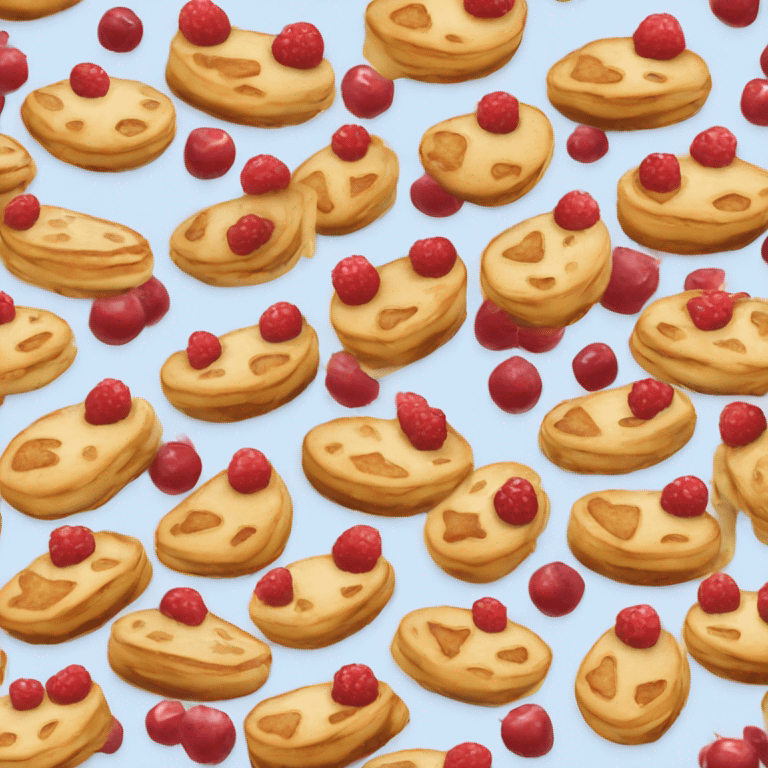 Star berry pancakes emoji