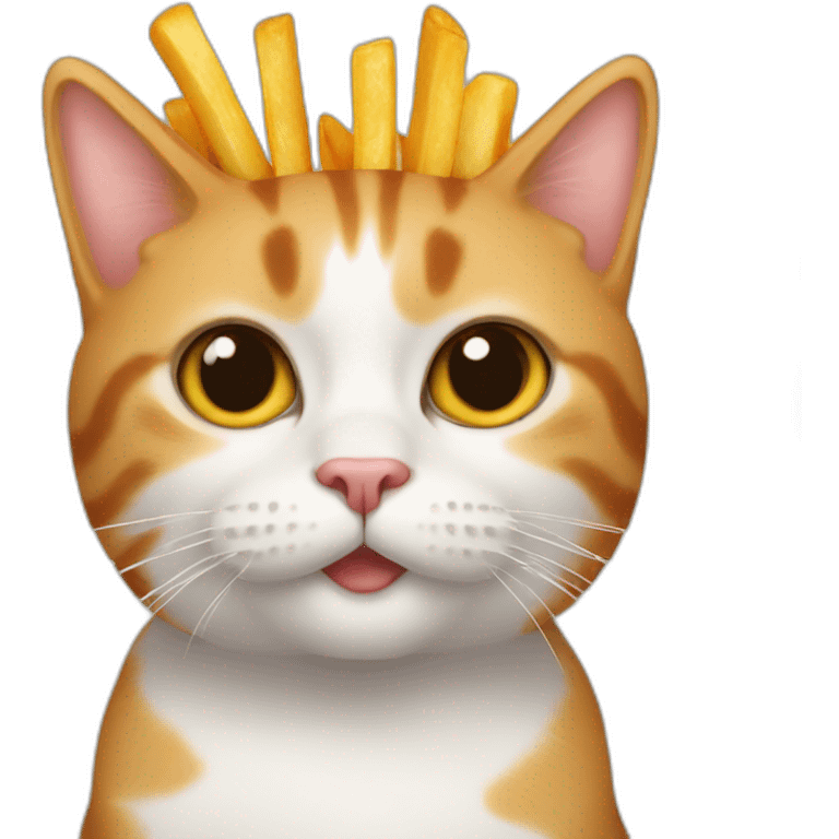 cat with fries emoji