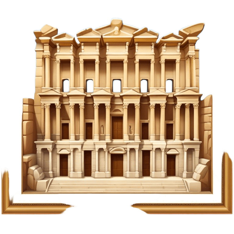 Cinematic Realistic The Library of Celsus Emoji emoji