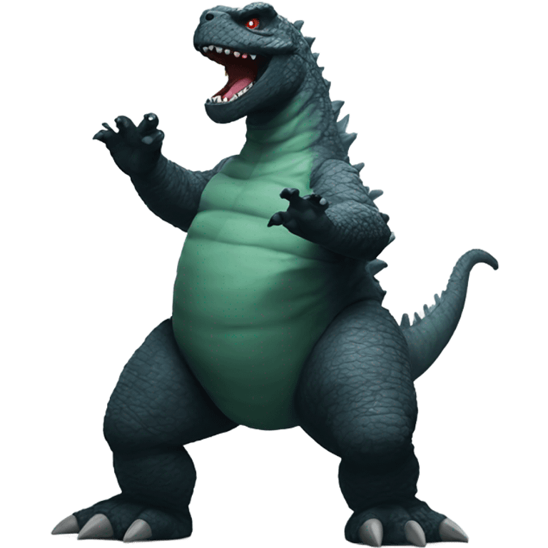 Godzilla dancing  emoji