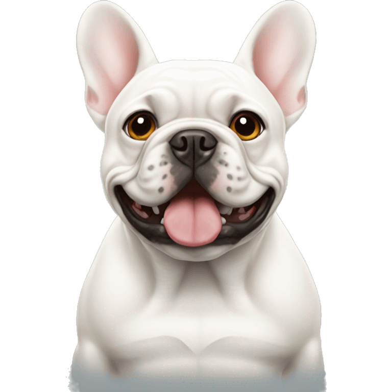 White French bulldog emoji