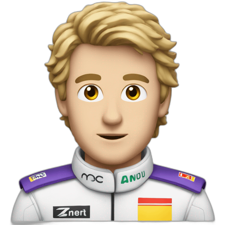 Max verstapen qui conduis une f1 emoji