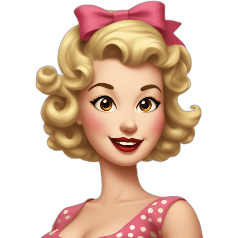 50s pin-up emoji