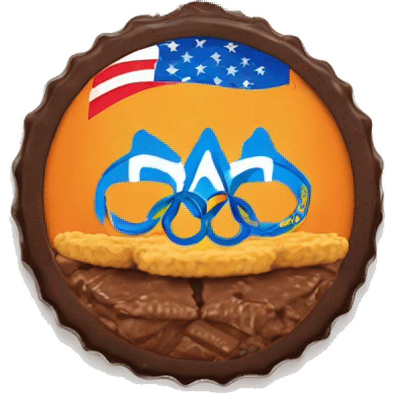 olympic medal branded reese's emoji