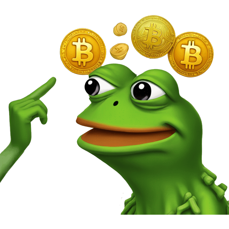 pepe+bitcoin emoji