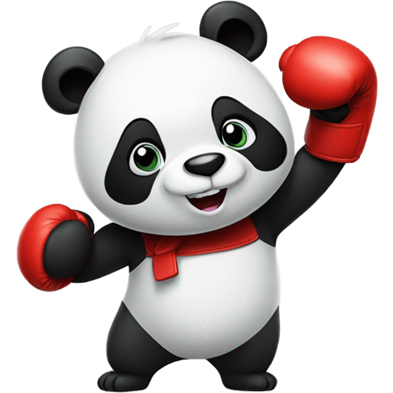 Panda in boxing gloves  emoji