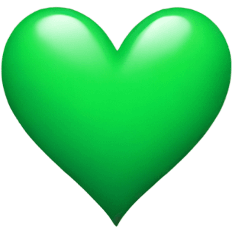 Green heart emoji