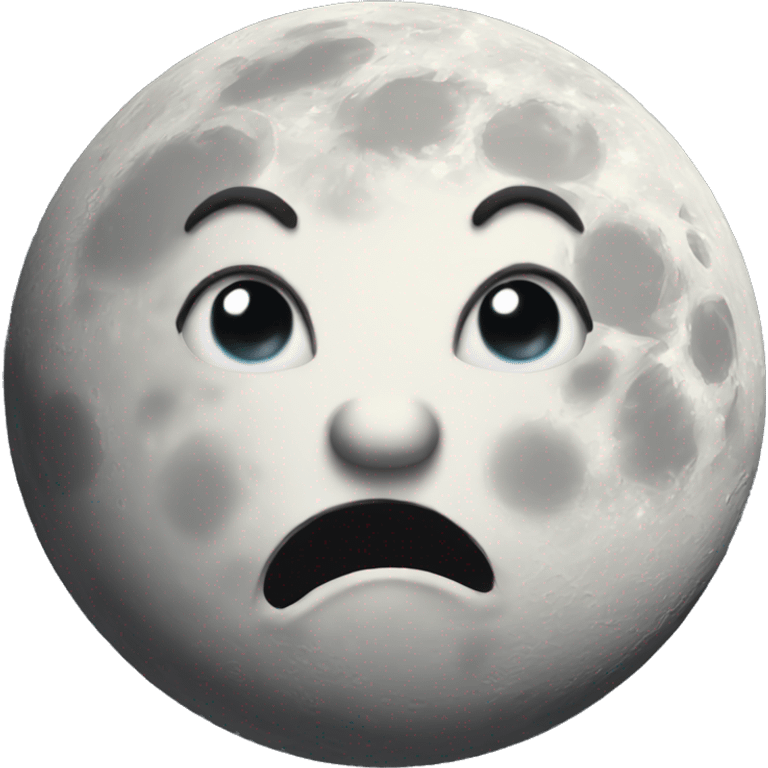 moon crazy face emoji