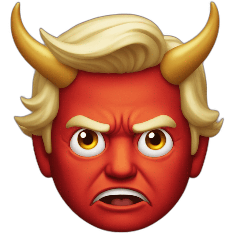 Donald trump as the devil  emoji