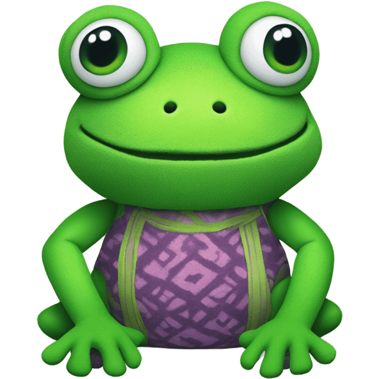 A DOLL IN THE SHAPE OF A FROG emoji