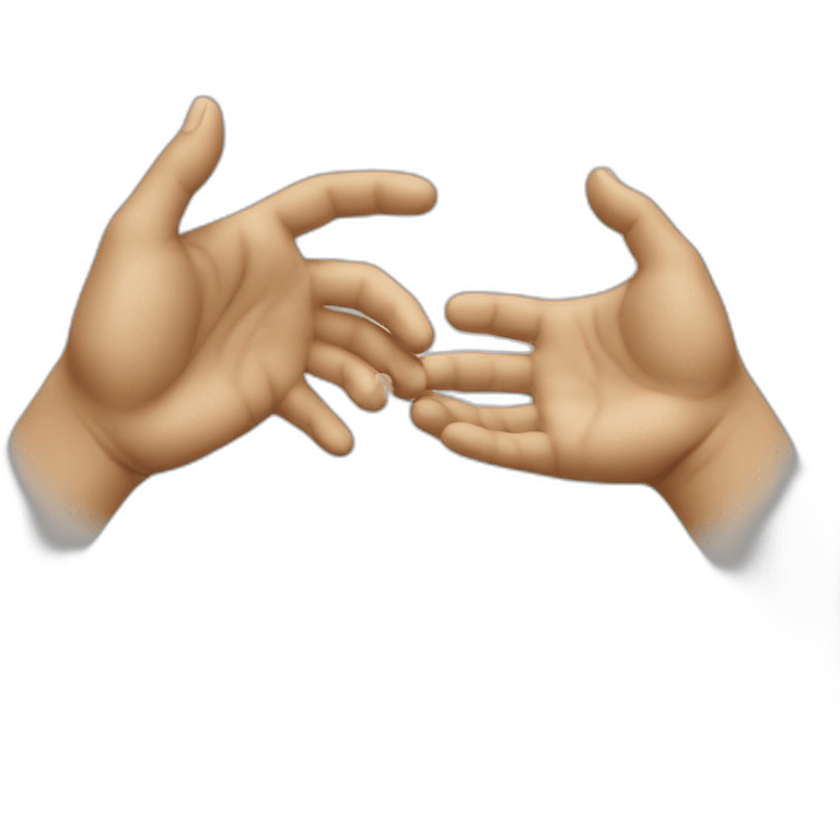 hands the creation of adam emoji