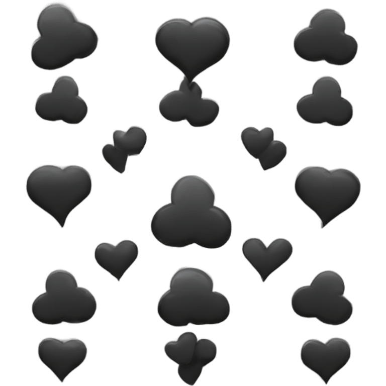 emoji corazón negro  emoji