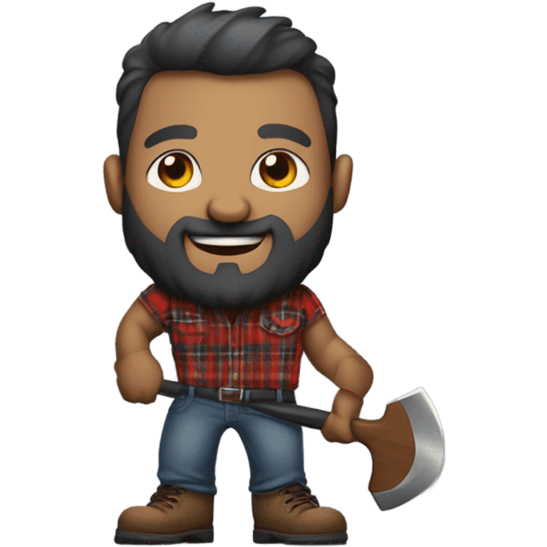 gay butch lumberjack emoji