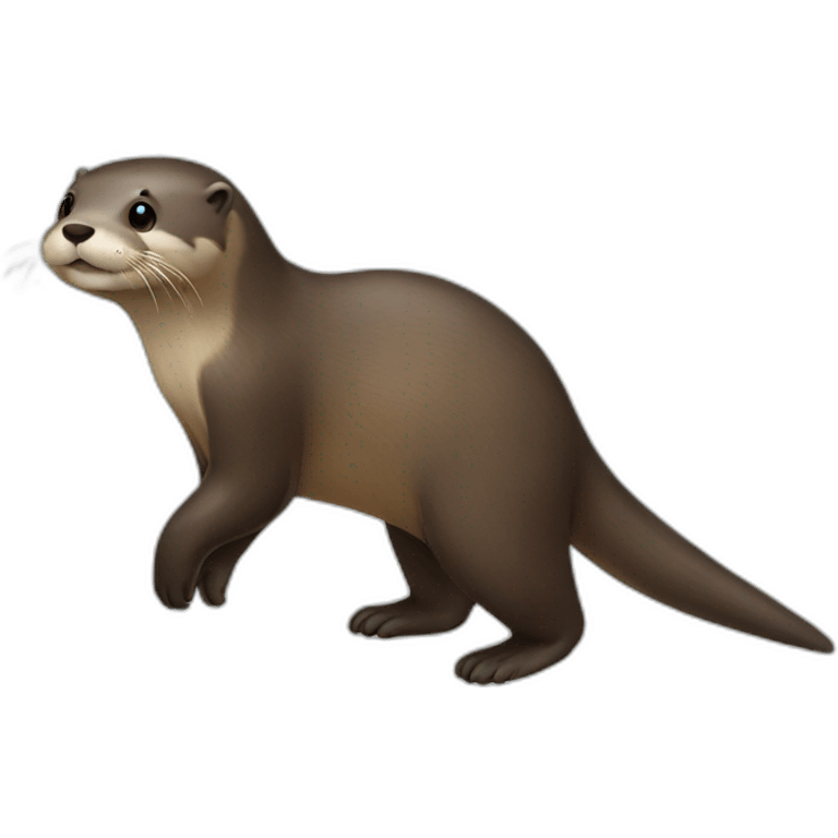 Otter walking emoji