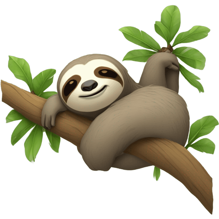 Sleeping sloth emoji