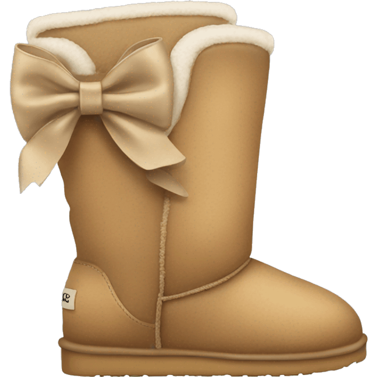 Uggs with a bow emoji