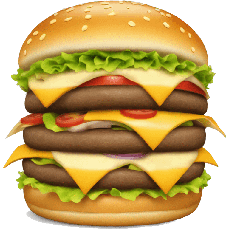 burguer with only burguer and cheese emoji