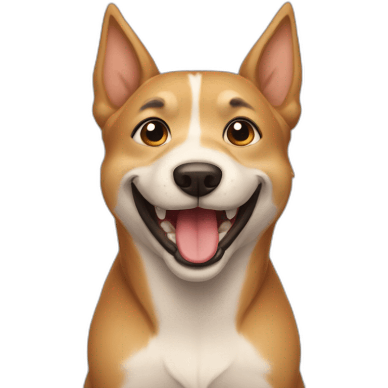 PERRO SONRIENDO emoji