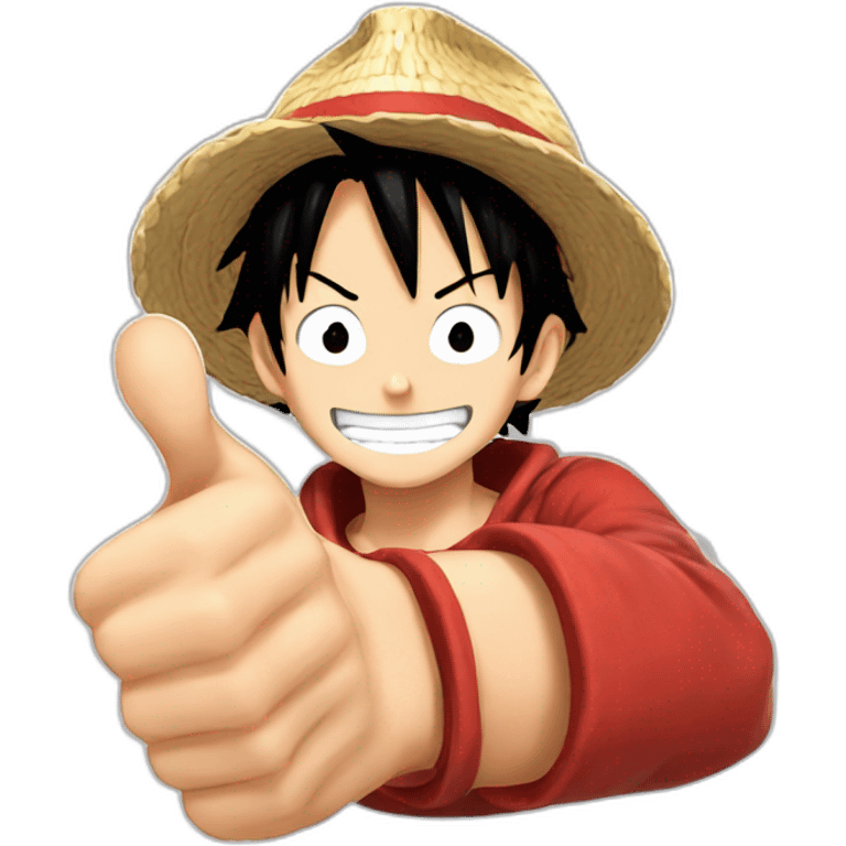 Thumb up Luffy emoji