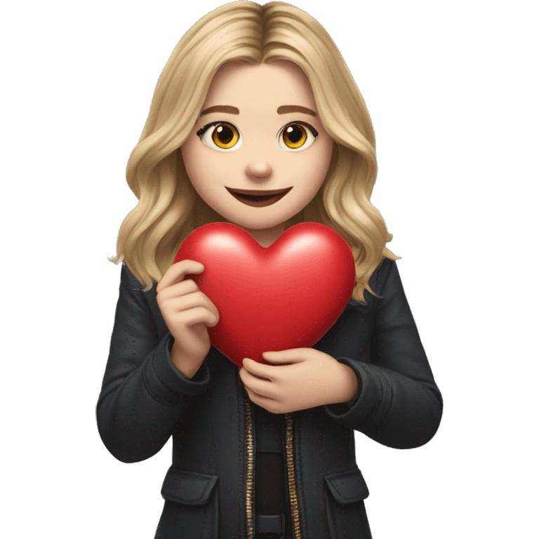 Emoji Chloe grace moretz holding a heart emoji