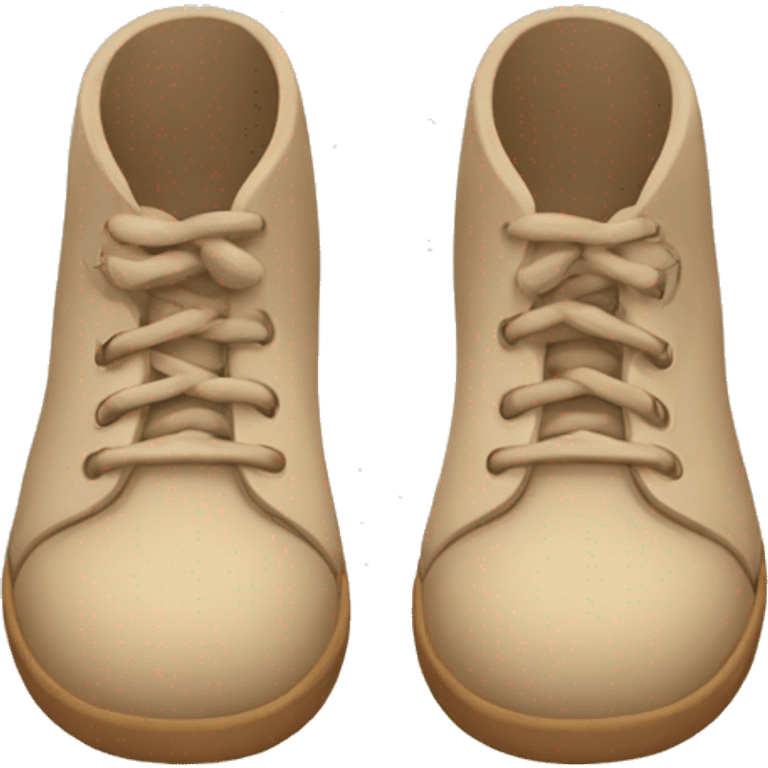 beige-winter-shoes emoji