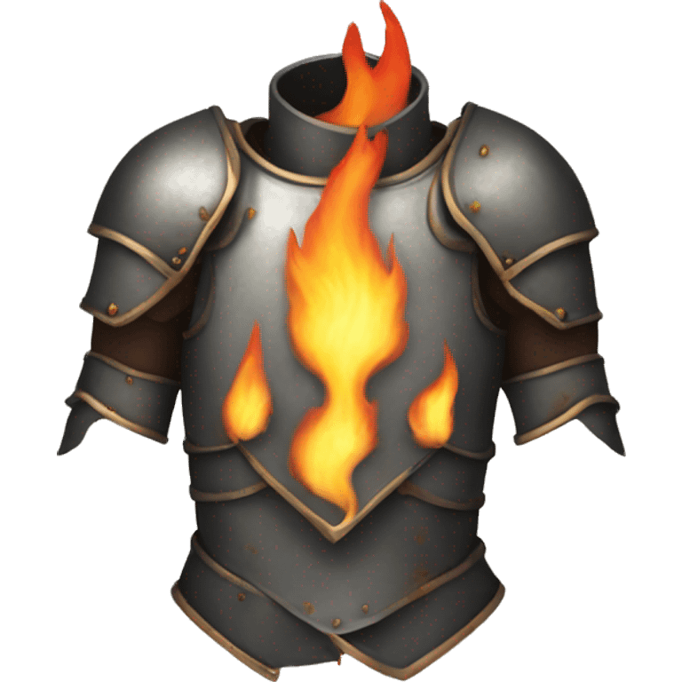 torso armor covered in flames emoji