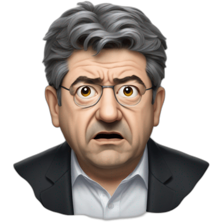 Jean-luc Mélenchon angry emoji