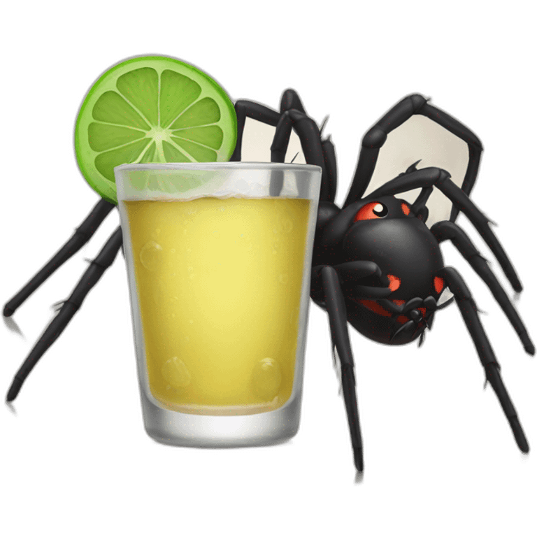 Spiders drinking  emoji