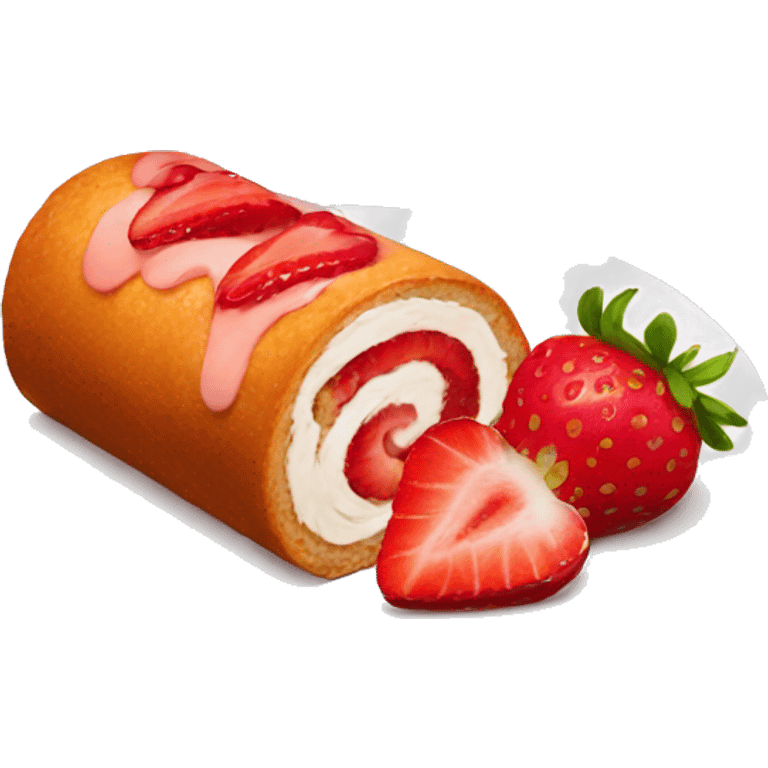 Strawberry roulade emoji