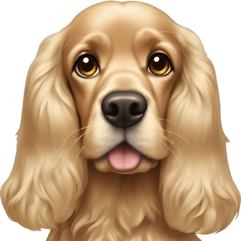 Blonde cocker spaniel  emoji