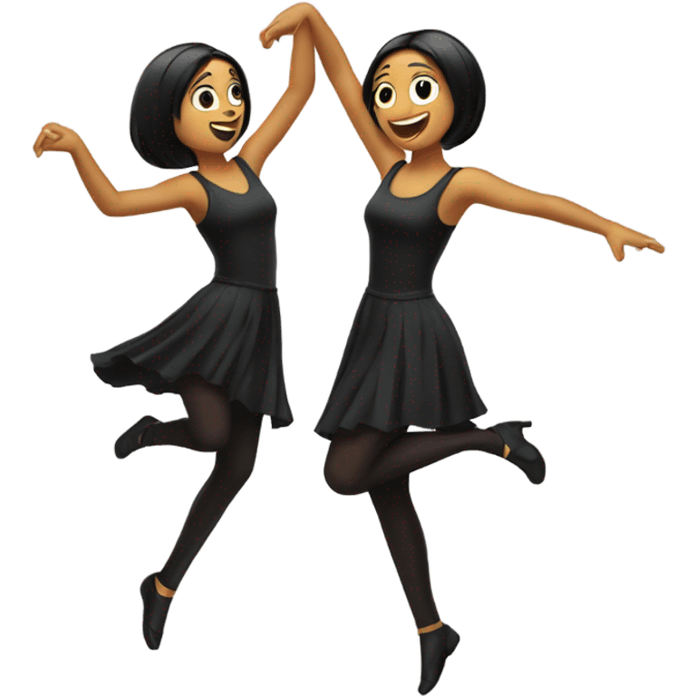 Two Veronicas dancing  emoji