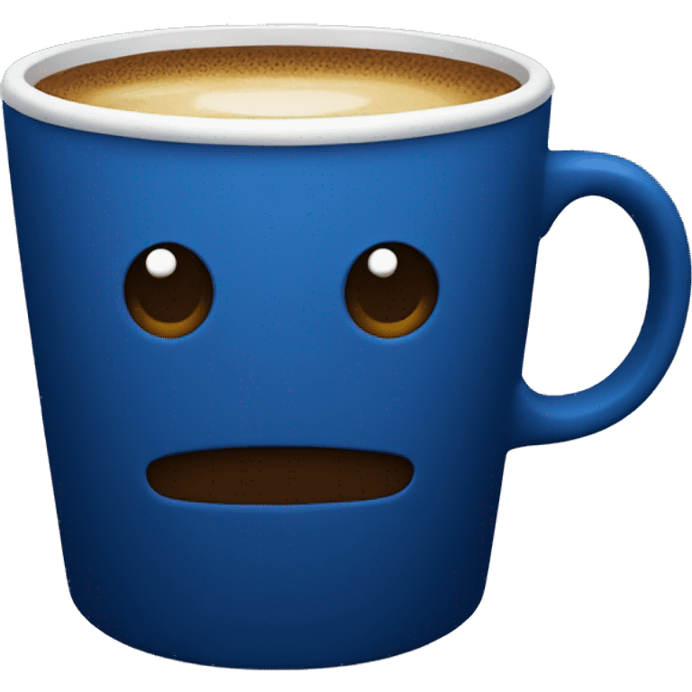 dark blue coffee cup emoji