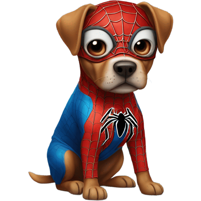 DOG in full SPIDER MAN emoji