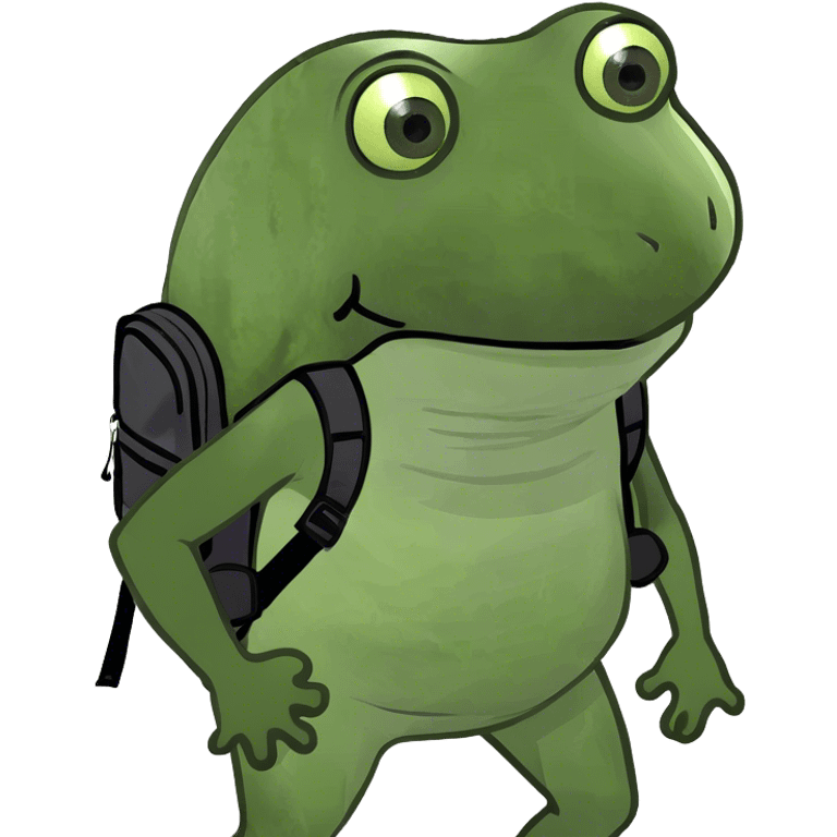 bufo wearing a backpack emoji