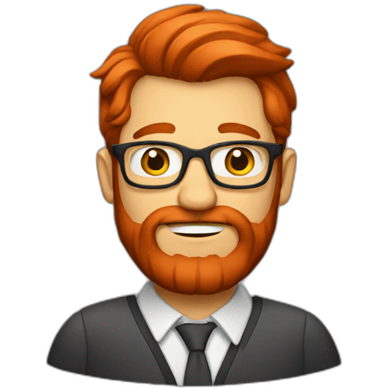 geek with red beard emoji