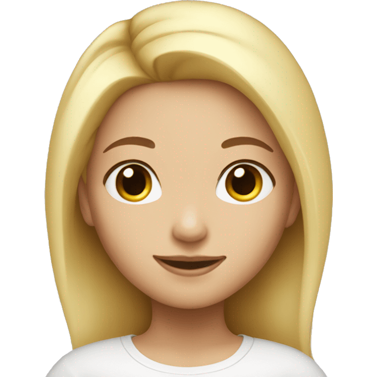 Cute girls blonde  emoji