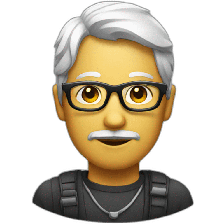 Developer, music, glasses, calm emoji