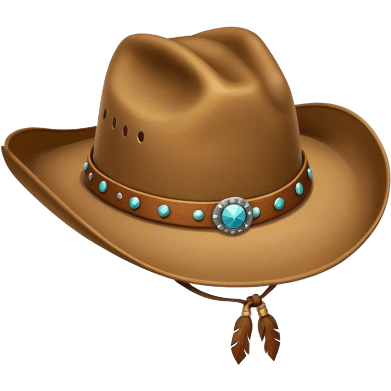 Cowgirl hat emoji