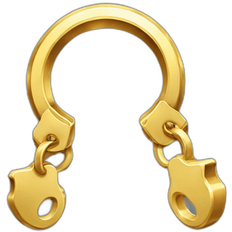 golden handcuffs emoji