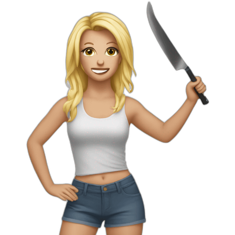 Britney knives dance  emoji