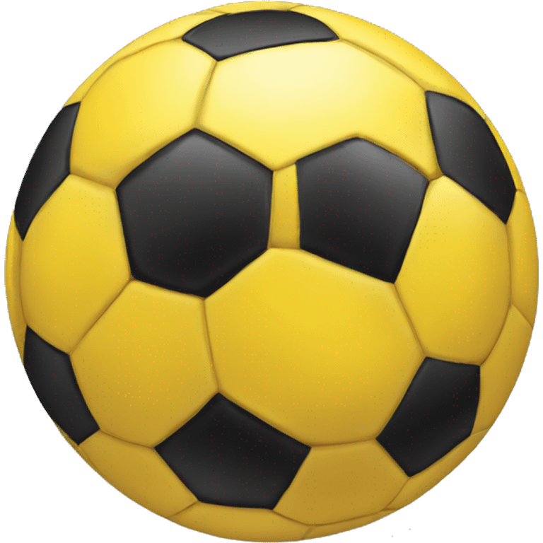 Yellow soccer ball emoji