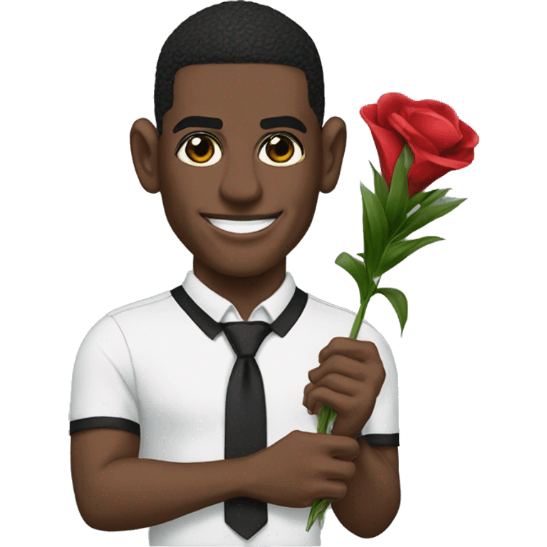 Deion Sanders holding a flower emoji