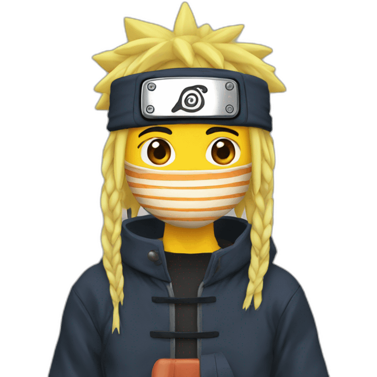 Naruto avec ses ramen emoji