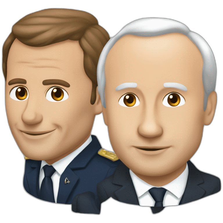 Macron et poutine emoji