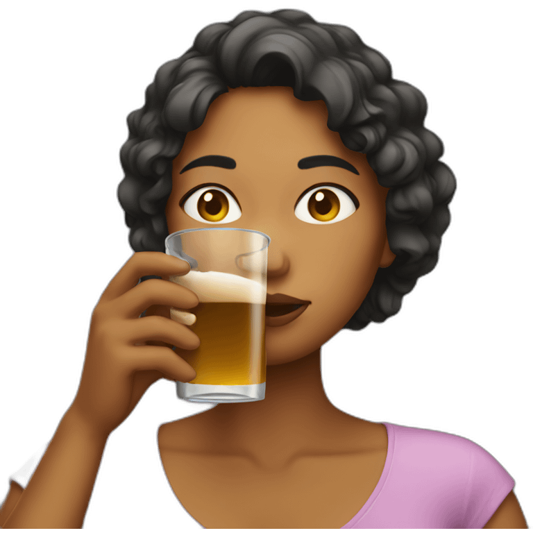 women drinking emoji