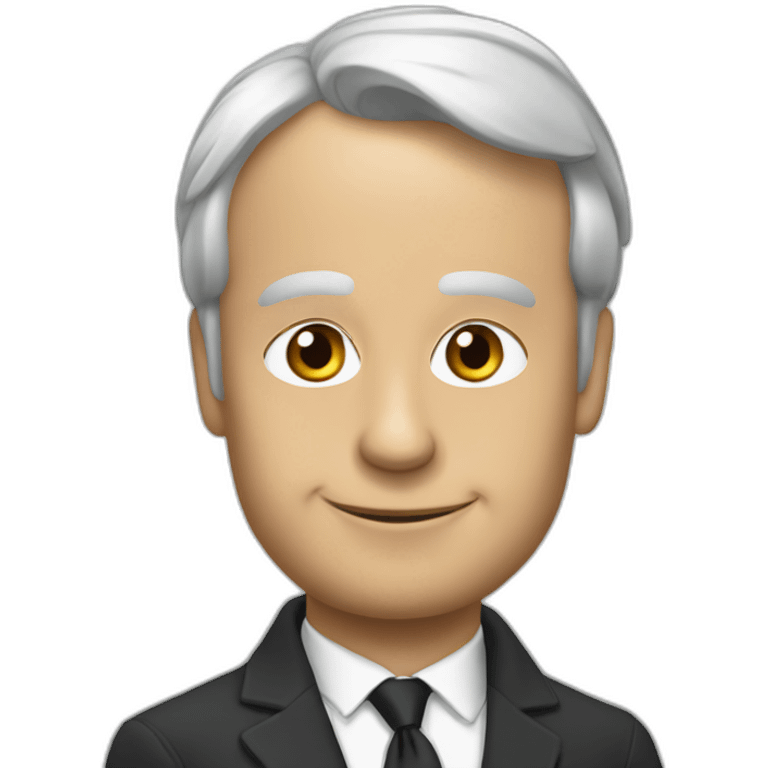 Un chat sur Macron emoji