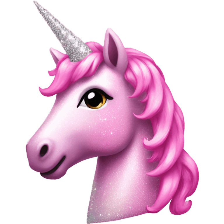 sparkly pink unicorn  emoji