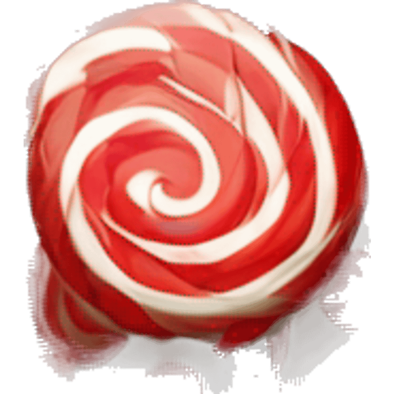 Red and White Swirled Lollipop on Stick
 3d
 emoji