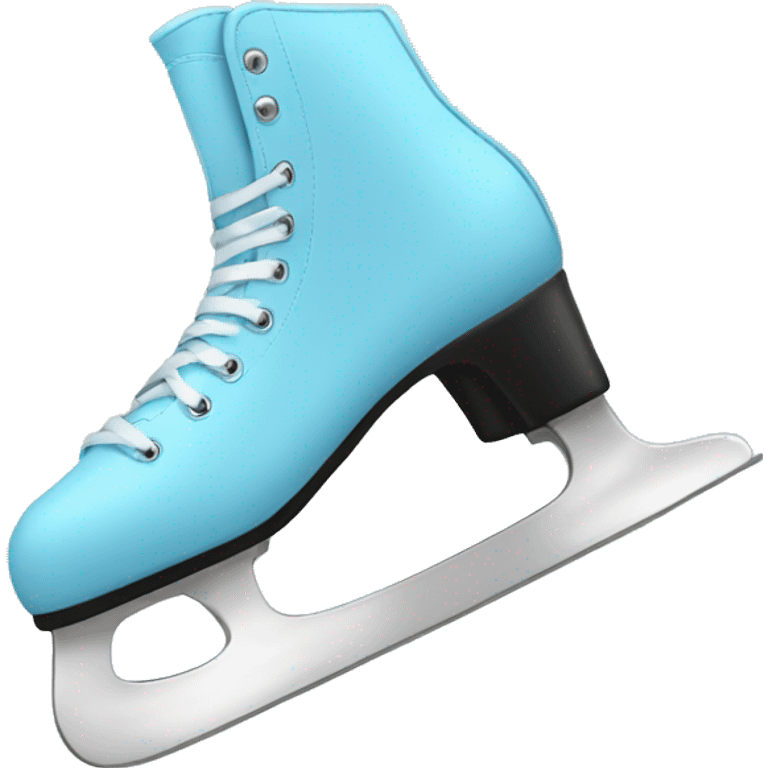 ice skate light blue emoji